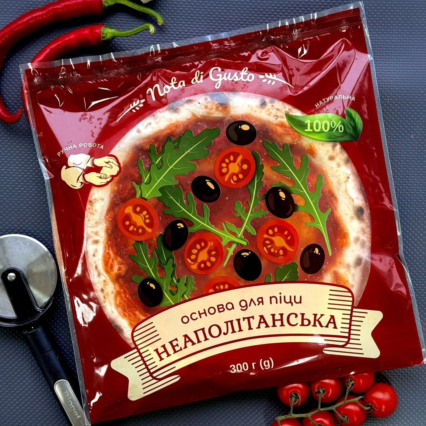 Упаковка основи для неаполітанської піци з томатним соусом Nota di Gusto, 300 г